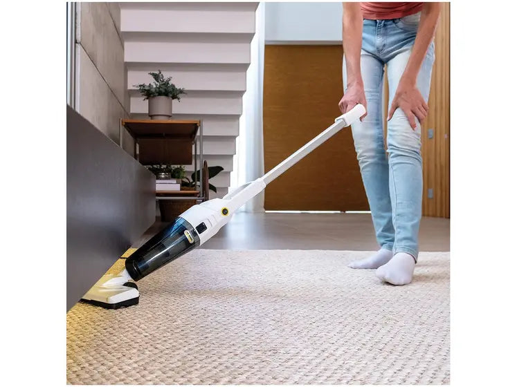 Aspirador de Pó Vertical Karcher Stick 2 em 1 com Filtro HEPA 1000W Branco